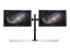 Startech Desk Mount Dual Monitor Arm, Desk Clamp / Grommet VESA Monitor Mount for up to 32 inch Displays, Ergonomic Articulating Monitor Arm, Height Adjustable/Tilt/Swivel/Rotating - Front