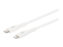 Manhattan USB-C to Lightning Cable, Charge & Sync, 0.5m, White, For Apple iPhone/iPad/iPod, Male to Male, MFi Certified (Apple approval program), 480 Mbps (USB 2.0), Hi-Speed USB, Lifetime Warranty, Box - Right-angle