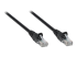 Intellinet Network Patch Cable, Cat5e, 10m, Black, CCA, U/UTP, PVC, RJ45, Gold Plated Contacts, Snagless, Booted, Lifetime Warranty, Polybag - Left-angle