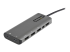 StarTech.com USB C Multiport Adapter, USB-C to HDMI or Mini DisplayPort 4K 60Hz, 100W Power Delivery Pass-Through, 4-Port 10Gbps USB Hub, USB Type-C Mini Dock, 12"/30cm Long Attached Cable - Close up