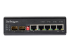 StarTech.com Industrial 6 Port Gigabit Ethernet Switch, 4 PoE RJ45 +2 SFP Slots 30W PoE+ 12-48VDC 10/100/1000 Rugged Power Over Ethernet LAN Switch -40C to 75C, DIN Mountable, Hardened - Front