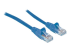 Intellinet Network Patch Cable, Cat6, 20m, Blue, CCA, U/UTP, PVC, RJ45, Gold Plated Contacts, Snagless, Booted, Lifetime Warranty, Polybag - Left-angle