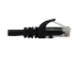 Eaton Tripp Lite Series Cat6a 10G Snagless Molded UTP Ethernet Cable (RJ45 M/M), PoE, Black, 1 ft. (0.3 m) - Close up
