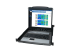 Eaton Tripp Lite Series 8-Port Rack Console KVM Switch w/19" LCD & 8 PS2/USB Cables 1U - Right-angle