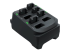 Zebra 8-Slot Battery Charger - Left-angle