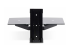 StarTech.com Floating Wall-Mounted AV Shelf, Adjustable Height Shelf For Under TV, Organize A/V Equipment On Black Tempered Glass Shelf - Back