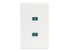 StarTech.com LC to LC Coupler, LC Fiber Coupler, LC/UPC Keystone Jack, Fiber Optic LC Keystone Coupler for Patch Panel - Front