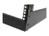 StarTech.com 4U 19" Desktop Open Frame Rack, 2 Post Free-Standing Network Rack Switch Depth for Patch Panel/Data/AV/IT/Communication/Studio/Computer Equipment 66lb Cap. w/ Cage Nuts/Screws - Close up