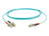 C2G LC-SC 10Gb 50/125 OM3 Duplex Multimode PVC Fiber Optic Cable (LSZH) - Front