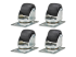 Eaton Tripp Lite Series SmartRack Rolling Caster Kit, 4 pack - Back