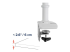 Ergotron LX - Mounting kit (articulating arm, desk clamp mount, pole, extension bracket) - Close up