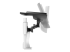 Ergotron TRACE - Mounting kit (pivot, base, VESA spacer, lift column, extension arms, 2-piece desk clamp, cable management channel) - Left side