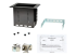 StarTech.com Single-Module Conference Table Connectivity Box-Customizable - Right-angle