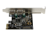 StarTech.com 2 Port PCI Express USB 3.0 Controller Card w/ SATA Power - Right-angle
