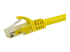StarTech.com 7m CAT6 Ethernet Cable, 10 Gigabit Snagless RJ45 650MHz 100W PoE Patch Cord, CAT 6 10GbE UTP Network Cable w/Strain Relief, Yellow, Fluke Tested/Wiring is UL Certified/TIA - Close up