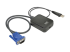 Eaton Tripp Lite series KVM Console to USB 2.0 Portable Laptop Crash Cart Adapter with File Transfer and Video Capture, 1920 x 1200 @ 60 Hz - Left-angle