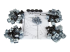 StarTech.com 16U Open Frame Network Rack - Front