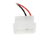 StarTech.com 12in Slimline SATA to SATA with LP4 Power Cable Adapter (SLSATAF12) - Close up