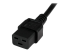 StarTech.com 2m (6ft) Computer Power Cord, 16AWG, EU Schuko to C19 Power Cord, 16A 250V, Black Replacement AC Cord, TV/Monitor Power Cable, Schuko CEE 7/7 to IEC 60320 C19 Power Cord - Close up