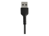StarTech.com 15cm(6 in) Durable Black USB-A to Lightning Cable, Heavy Duty Rugged Aramid Fiber USB Type A to Lightning Charger/Sync Power Cord, Apple MFi Certified iPad/iPhone 12 Pro Max - Close up