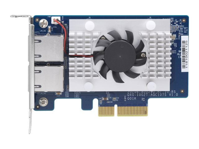 Qxg 10g2t 107 Qnap Qxg 10g2t 107 Network Adapter Pcie 2 0 X4 10gb Ethernet X 2