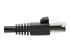 Eaton Tripp Lite Series Cat6a 10G Snagless Shielded STP Ethernet Cable (RJ45 M/M), PoE, Black, 2 ft. (0.61 m) - Close up