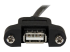 StarTech.com 2 ft Panel Mount USB Cable A to A F/M - Close up