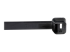 StarTech.com 10"(25cm) Cable Ties, 1/8"(4mm) wide, 2-5/8"(68mm) Bundle Diameter, 50lb(22kg) Tensile Strength, Nylon Self Locking Zip Ties w/ Curved Tip, 94V-2/UL Listed, 100 Pack, Black - Close up