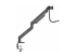 Startech Desk Mount Dual Monitor Arm, Ergonomic Dual Monitor VESA Mount for 32" 17.6lbs (8kg) Displays, Crossbar Handle for Synchronized Full Motion, Height Adjustable, C-Clamp/Grommet - Left side