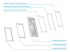 Neomounts - Mounting kit (wall mount, 6 panels) - Left-angle