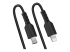 StarTech.com 1m (3ft) USB C to Lightning Cable, MFi Certified, Coiled iPhone Charger Cable, Black, Durable and Flexible TPE Jacket Aramid Fiber, Heavy Duty Coil Charging Cable - Close up