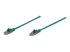 Intellinet Network Patch Cable, Cat6, 5m, Green, CCA, U/UTP, PVC, RJ45, Gold Plated Contacts, Snagless, Booted, Lifetime Warranty, Polybag - Right-angle