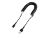 StarTech.com 1m (3ft) USB to Lightning Cable, MFi Certified, Coiled iPhone Charger Cable, Black, Durable and Flexible TPE Jacket Aramid Fiber, Heavy Duty Coil Charging Cable - Right-angle