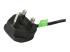 StarTech.com 10ft (3m) UK Computer Power Cable, 18AWG, BS 1363 to C13 Power Cord, 10A 250V, Black Replacement AC Power Cord, TV/Monitor Power Cable, BS 1363 to IEC 60320 C13 Kettle Lead - Close up