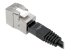 Eaton Tripp Lite Series Cat6a/Cat6/Cat5e Toolless Keystone Jack RJ45, Shielded, Dust Cap PoE/PoE+ Compliant, TAA - Left-angle