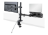 StarTech.com Monitor Arm with VESA Laptop Tray, For a Laptop (4.5kg / 9.9lb) and a Single Display up to 32" (8kg / 17.6lb), Black, Adjustable Desk Laptop Arm Mount, C-clamp/Grommet Mount - Back