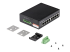 StarTech.com Industrial 8 Port Gigabit PoE Switch, 30W, Power Over Ethernet Switch, Gigabit Ethernet GbE PoE+ Unmanaged Switch, Rugged High Power Gigabit Network Switch IP-30, -40C to 75C - Left-angle