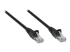Intellinet Network Patch Cable, Cat5e, 5m, Black, CCA, U/UTP, PVC, RJ45, Gold Plated Contacts, Snagless, Booted, Lifetime Warranty, Polybag - Left-angle