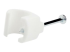 StarTech.com 100 Pack Large Cable Clips with Nail, Reusable, Nail-in Clamps, Wire Holding Clips, CAT6 Ethernet Cord/AV/Coax Cable Fasteners, Brick/Drywall Mounting Cable Tacks, White, TAA - Bottom