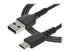 StarTech 2m USB A to USB C Charging Cable, Durable Fast Charge & Sync USB 2.0 to USB Type C Data Cord, Rugged TPE Jacket Aramid Fiber M/M 3A Black, Samsung S10, S20, iPad Pro, Pixel - Right-angle