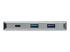 StarTech.com 4 Port USB C Hub (10Gbps) to 3x USB-A & 1x USB-C, 100W Power Delivery Passthrough Charging, Compact/Portable USB 3.1 Gen 2/USB 3.2 Gen 2 Type C Laptop Adapter, Works w/ TB3 - Front