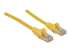 Intellinet Network Patch Cable, Cat6, 5m, Yellow, CCA, U/UTP, PVC, RJ45, Gold Plated Contacts, Snagless, Booted, Lifetime Warranty, Polybag - Left-angle
