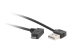 C2G USB 2.0 A Right Angle to Micro-USB B Right Angle Cable - Left-angle