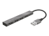 Trust Halyx Aluminium 4-Port Mini USB Hub - Left-angle