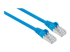 Intellinet Network Patch Cable, Cat6A, 5m, Blue, Copper, S/FTP, LSOH / LSZH, PVC, RJ45, Gold Plated Contacts, Snagless, Booted, Lifetime Warranty, Polybag - Left-angle