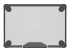UAG Rugged Case for Apple Macbook Air 15" M2 A2941- Plyo Series- Clear - Bottom