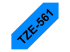 Brother TZe-561 - Black on blue - Left-angle