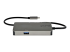 StarTech.com USB-C Multiport Adapter, USB-C to 4K 30Hz HDMI or 1080p VGA, USB Type-C Mini Dock with 100W Power Delivery Passthrough, 3-Port USB 3.0 Hub 5Gbps, GbE, 12" Long Attached Cable - Back
