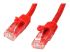 Startech 1m CAT6 Ethernet Cable, 10 Gigabit Snagless RJ45 650MHz 100W PoE Patch Cord, CAT 6 10GbE UTP Network Cable w/Strain Relief, Red, Wiring is UL Certified/TIA - Right-angle