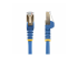 Startech 10m CAT6A Ethernet Cable, 10 Gigabit Shielded Snagless RJ45 100W PoE Patch Cord, CAT 6A 10GbE STP Network Cable w/Strain Relief, Blue, UL Certified Wiring/TIA - Front